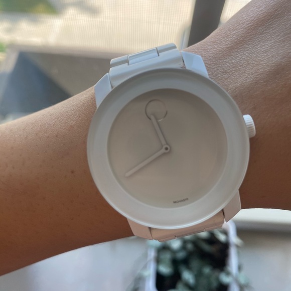 Movado Bold white ceramic bracelet watch main image 4